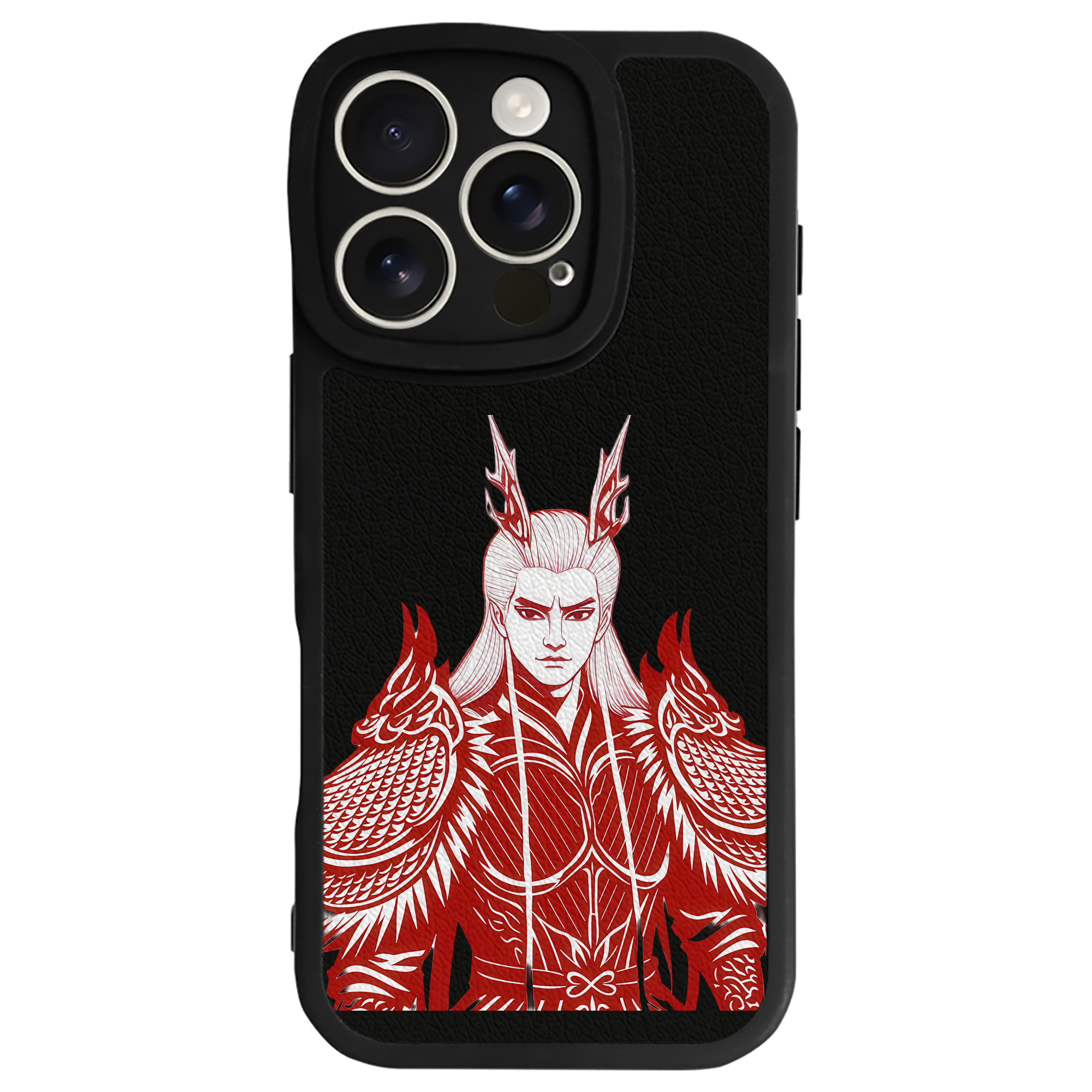 （画像用） Ne Zha 2 ナタ 魔童の大暴れ 【iPhone 16シリーズ対応】シリコンスマホケース（レザー調） 材質：シリコン